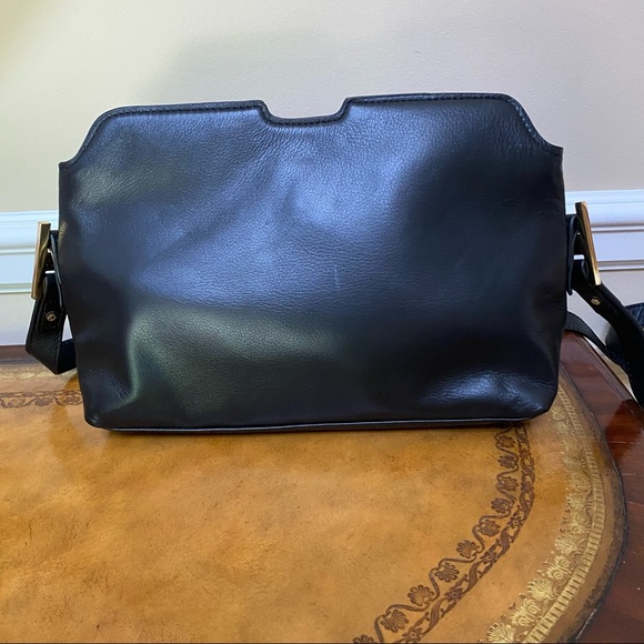 India Hicks Maddison May Black Leather CrossBody - Picture 3 of 11